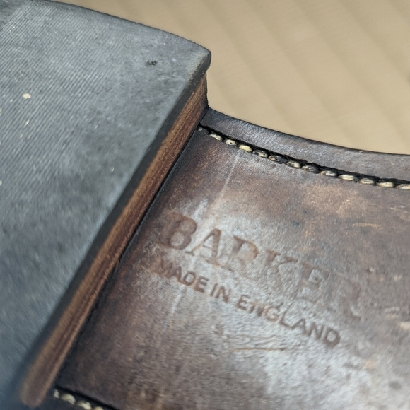 Barker Fine English Shoes Black Leather Derby Shoes Men's UK 10, US 11. Handmade - Picture 10 of 10